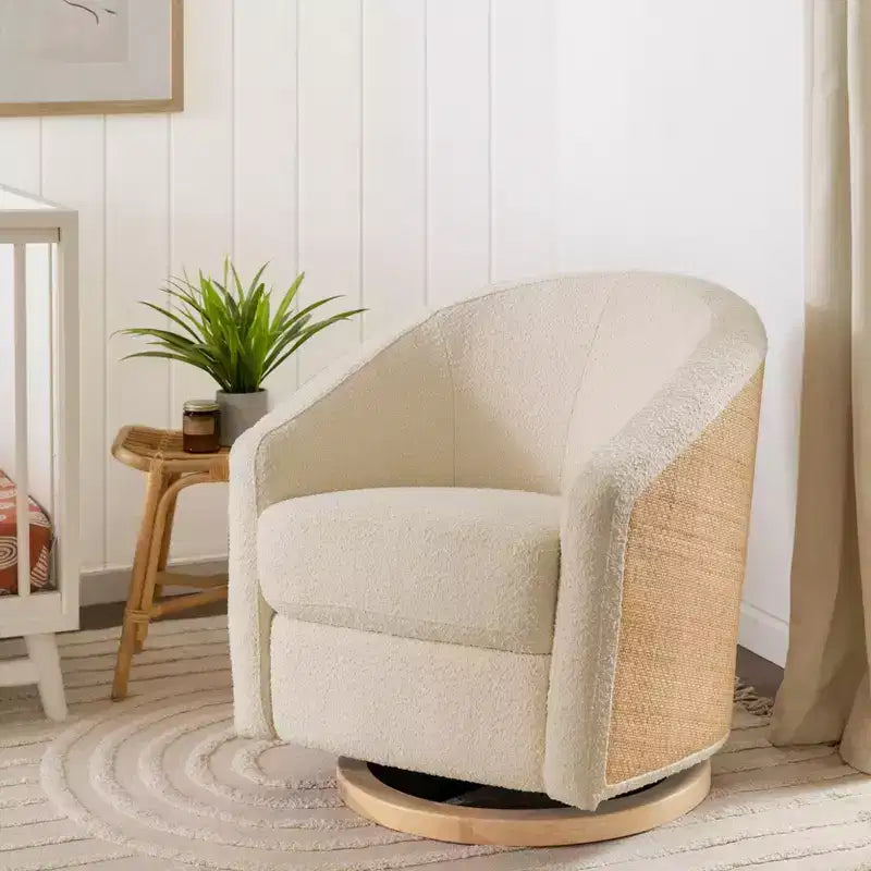 Fauteuil pivotant et inclinable avec rotation à 360°, assise rembourrée, 77,5 cm L x 78,7 cm P x 79,4 cm H