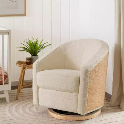 Fauteuil pivotant et inclinable avec rotation à 360°, assise rembourrée, 77,5 cm L x 78,7 cm P x 79,4 cm H