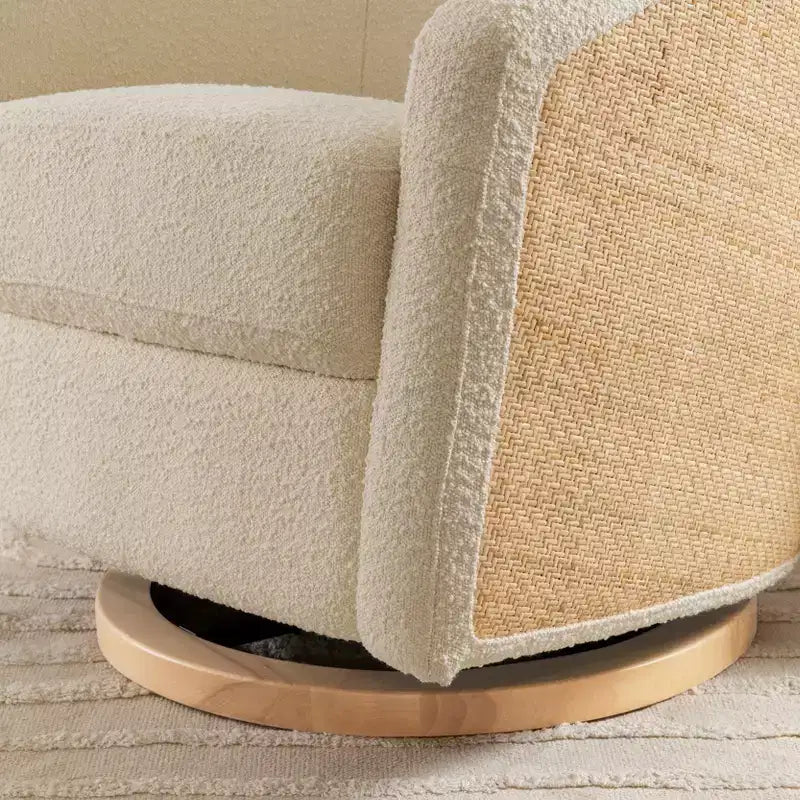 Fauteuil pivotant et inclinable avec rotation à 360°, assise rembourrée, 77,5 cm L x 78,7 cm P x 79,4 cm H