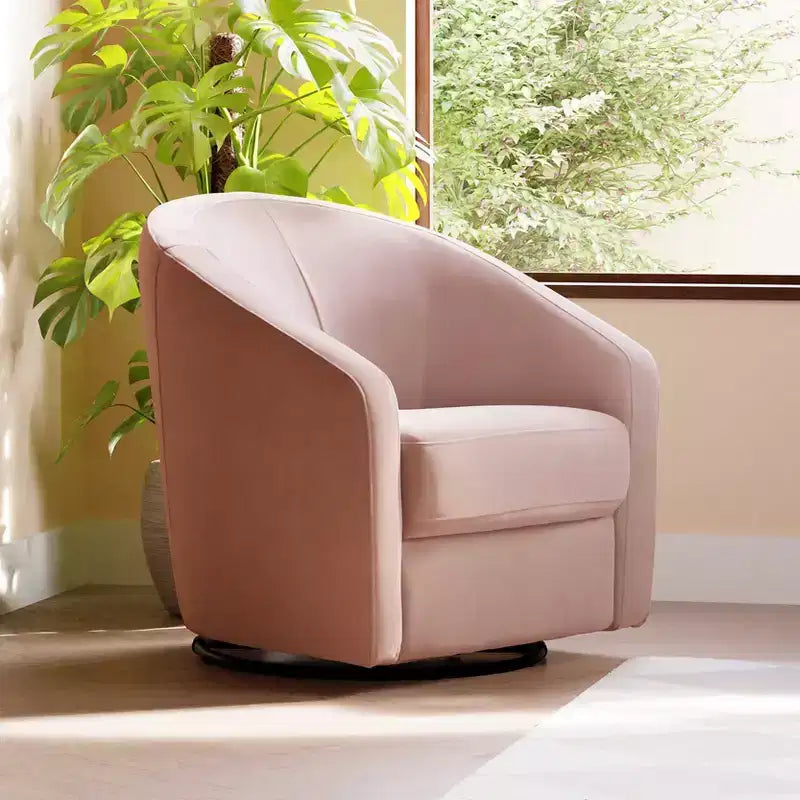 Fauteuil pivotant et inclinable avec rotation à 360°, assise rembourrée, 77,5 cm L x 78,7 cm P x 79,4 cm H