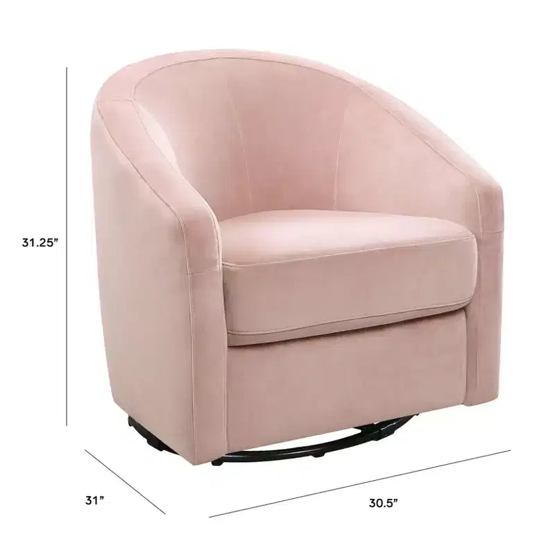 Fauteuil pivotant et inclinable avec rotation à 360°, assise rembourrée, 77,5 cm L x 78,7 cm P x 79,4 cm H