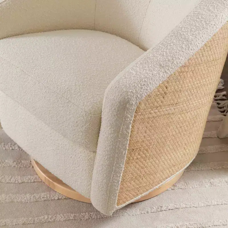 Fauteuil pivotant et inclinable avec rotation à 360°, assise rembourrée, 77,5 cm L x 78,7 cm P x 79,4 cm H