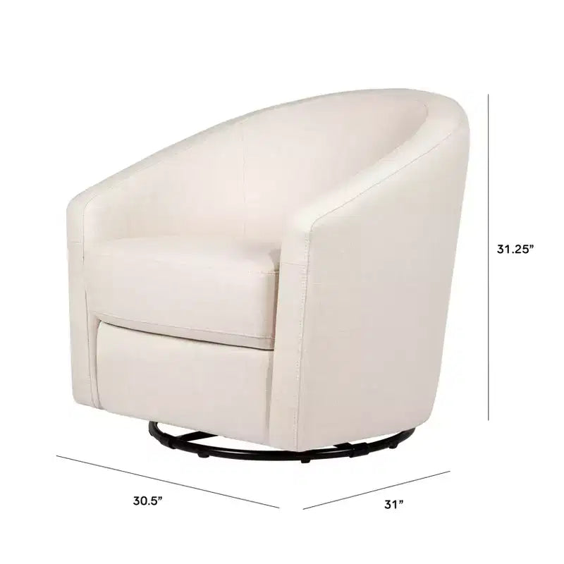 Fauteuil pivotant et inclinable avec rotation à 360°, assise rembourrée, 77,5 cm L x 78,7 cm P x 79,4 cm H