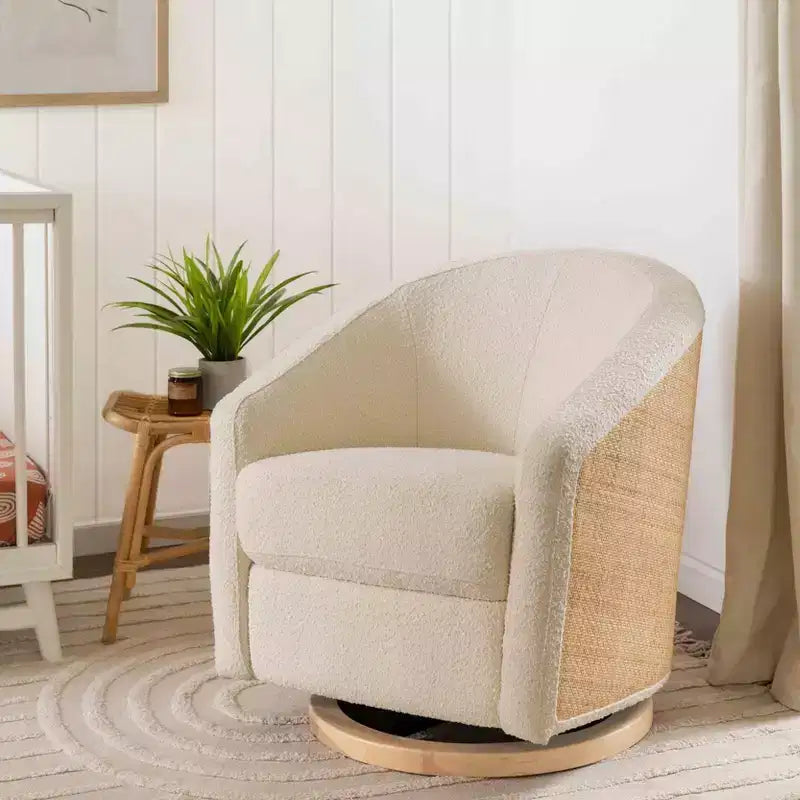 Fauteuil pivotant et inclinable avec rotation à 360°, assise rembourrée, 77,5 cm L x 78,7 cm P x 79,4 cm H