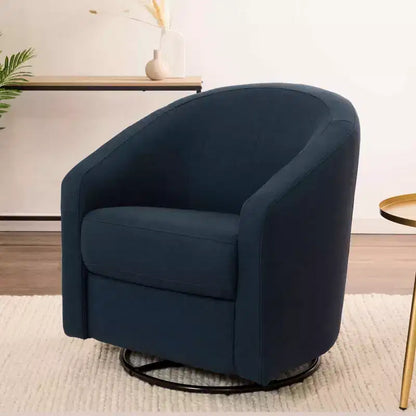 Fauteuil pivotant et inclinable avec rotation à 360°, assise rembourrée, 77,5 cm L x 78,7 cm P x 79,4 cm H