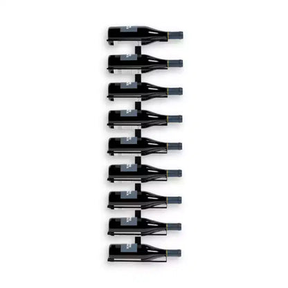 HOMLUX 9 Bottle Metal Wall Mounted Wine Rack Drinks Storage Organizer for Home Bar, Kitchen