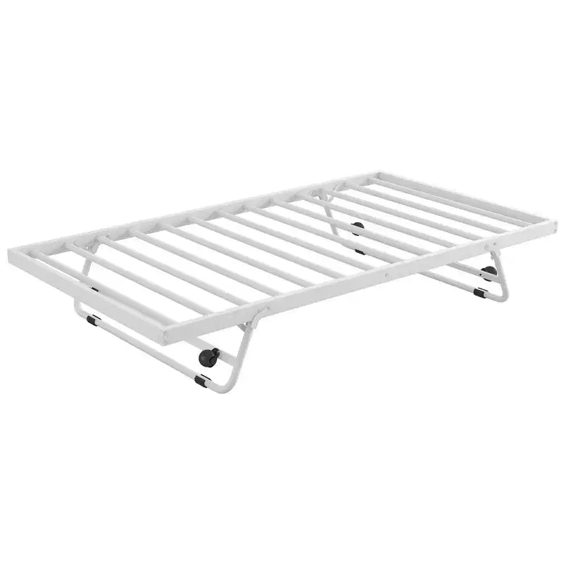Lit de repos double en métal avec lit gigogne réglable, lit de repos double avec lumière LED et lit gigogne relevable