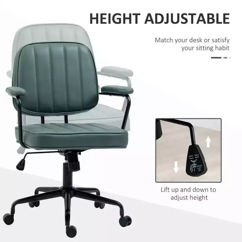 Chaise de bureau à domicile avec hauteur et inclinaison réglables