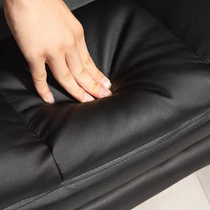 Fauteuil de bureau exécutif avec repose-pieds et support lombaire — Cuir PU, ergonomique, inclinable, pivotant