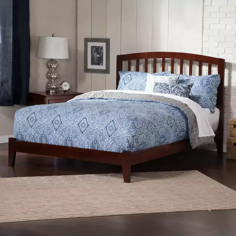 Tête de lit autoportante en bois de noyer King Size, 78 po de largeur, compatible avec les cadres de lit standard