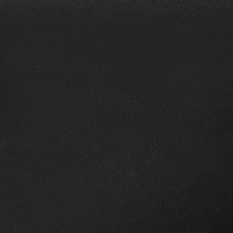 Cadre de lit double en similicuir noir avec construction en contreplaqué et bois d'ingénierie