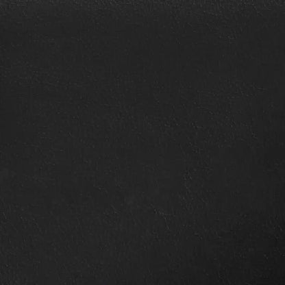 Cadre de lit double en similicuir noir avec construction en contreplaqué et bois d'ingénierie