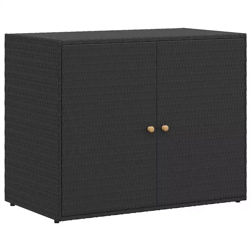 vidaXL Storage Unit Outdoor Storage Cabinet Patio Storage Box Poly Rattan