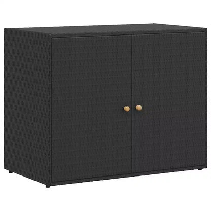 vidaXL Storage Unit Outdoor Storage Cabinet Patio Storage Box Poly Rattan