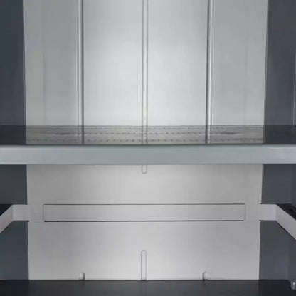 Armoire de rangement de jardin d'extérieur avec 4 étagères réglables, finition aspect bois PP, noir