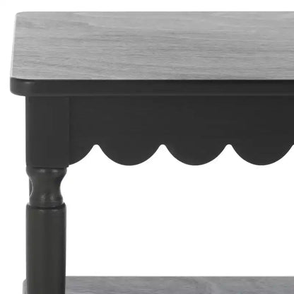 Table basse rectangulaire contemporaine avec cadre en pin et MDF, finition peinte, utilisation intérieure