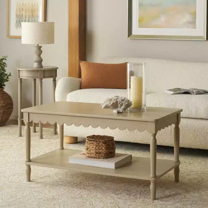 Table basse rectangulaire contemporaine avec cadre en pin et MDF, finition peinte, utilisation intérieure
