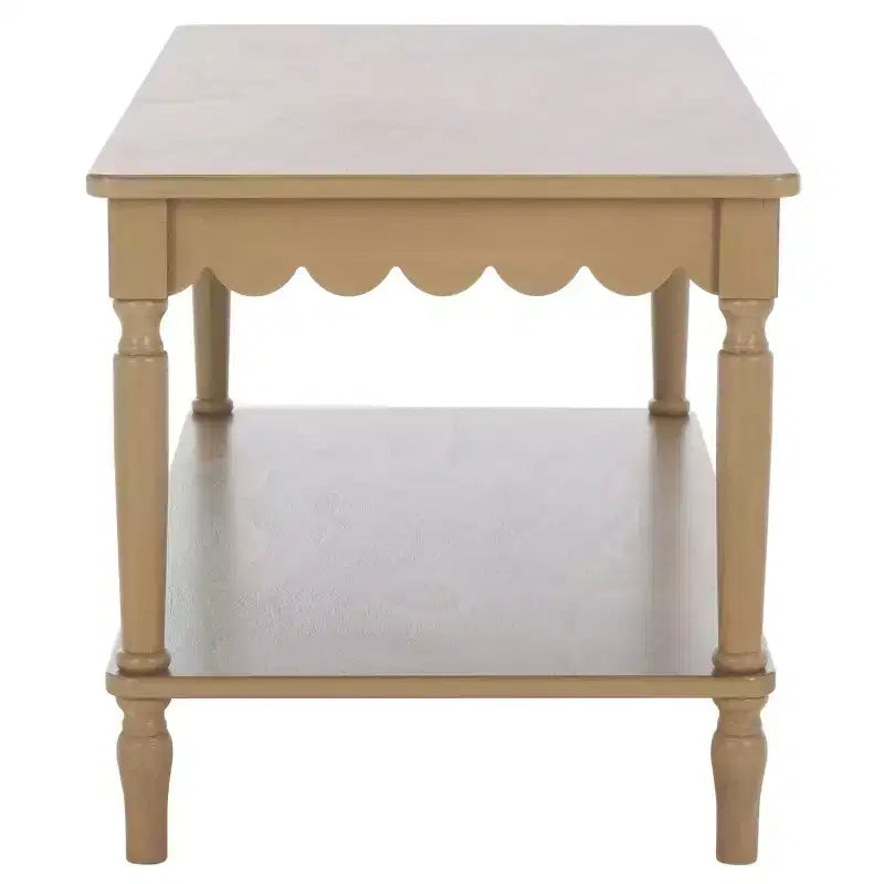 Table basse rectangulaire contemporaine avec cadre en pin et MDF, finition peinte, utilisation intérieure