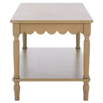 Table basse rectangulaire contemporaine avec cadre en pin et MDF, finition peinte, utilisation intérieure
