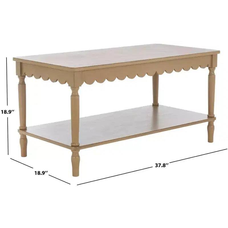 Table basse rectangulaire contemporaine avec cadre en pin et MDF, finition peinte, utilisation intérieure