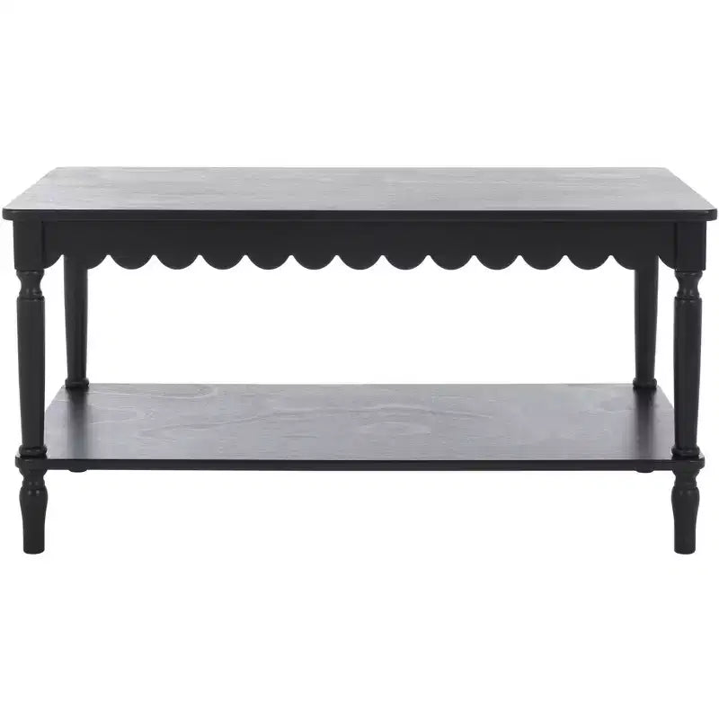 Table basse rectangulaire contemporaine avec cadre en pin et MDF, finition peinte, utilisation intérieure