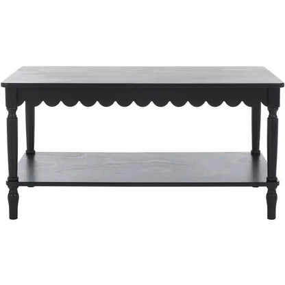 Table basse rectangulaire contemporaine avec cadre en pin et MDF, finition peinte, utilisation intérieure