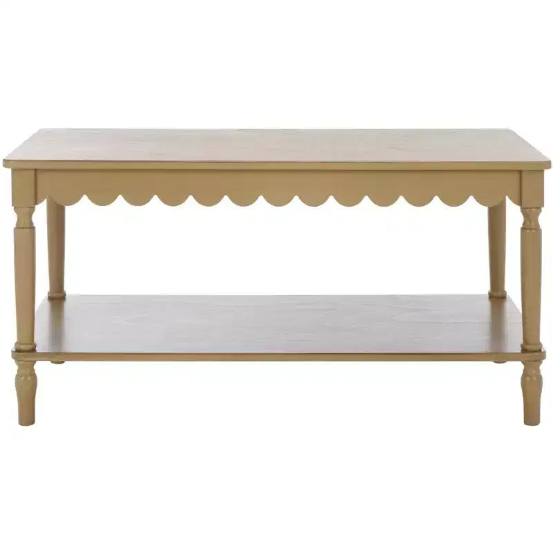 Table basse rectangulaire contemporaine avec cadre en pin et MDF, finition peinte, utilisation intérieure