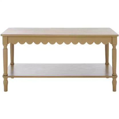Table basse rectangulaire contemporaine avec cadre en pin et MDF, finition peinte, utilisation intérieure