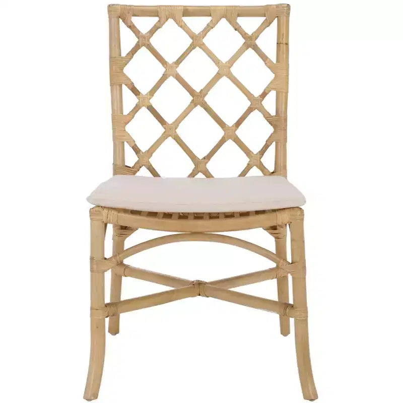 Haru Rattan Dining Chair - SEA8039 - Natural/Cream - Safavieh