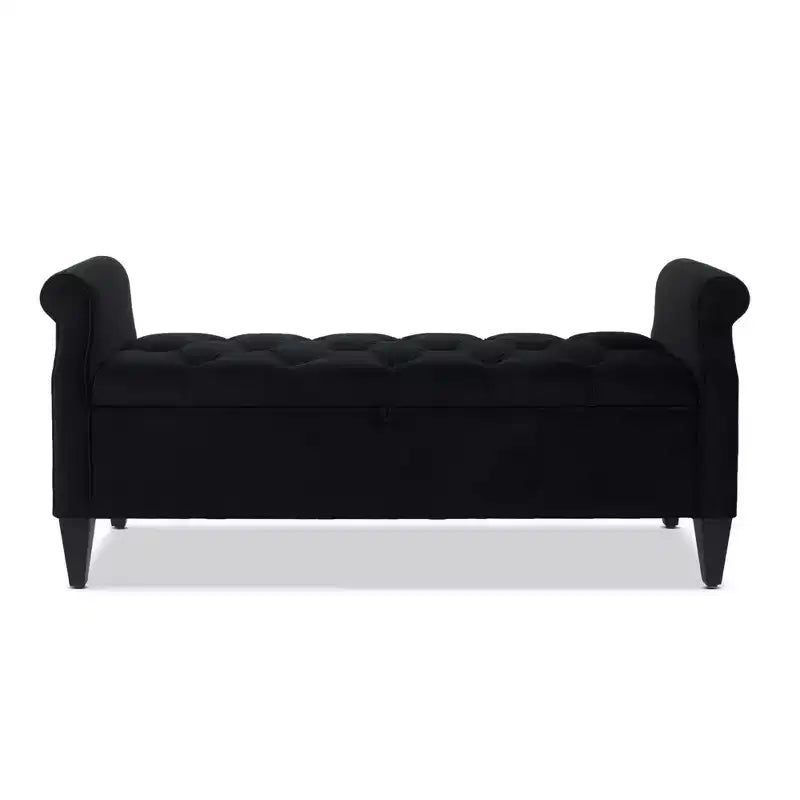 Jennifer Taylor Home Jacqueline Tufted Roll Arm Storage Bench